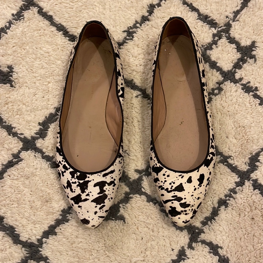 Cow Print fur shoes made in Italy